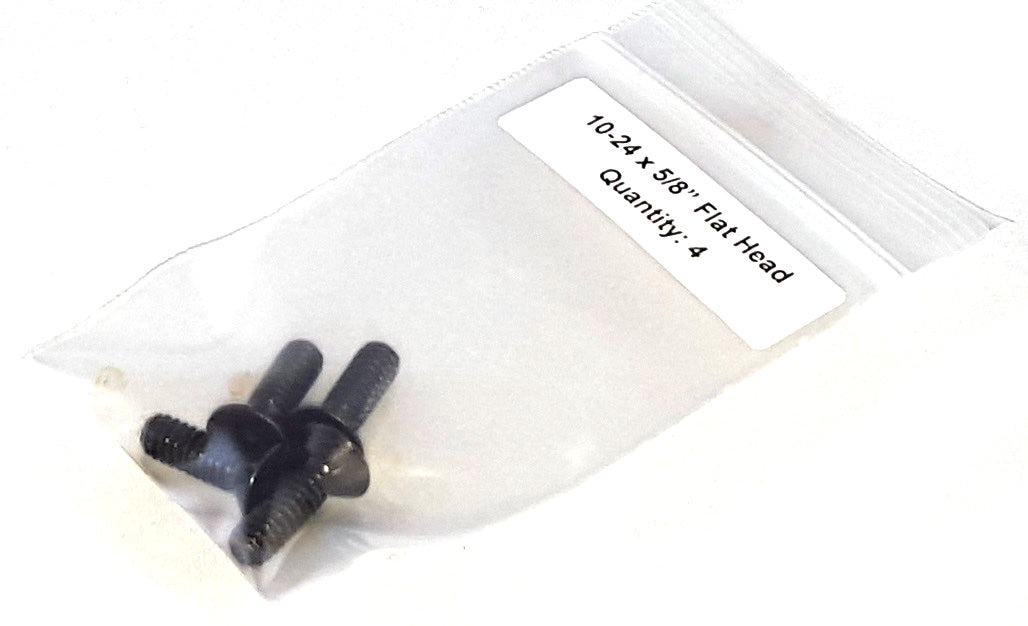 10-24 x 5/8" Flat Head Socket Machine Screws (pack of 4)