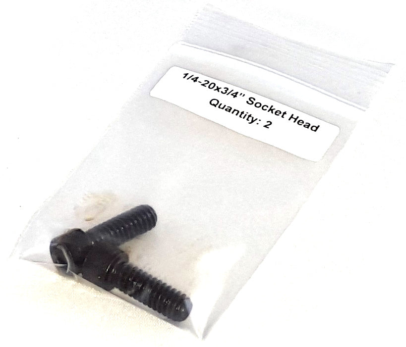1/4-20 x 3/4" Socket Head Cap Screws (pack of 2)