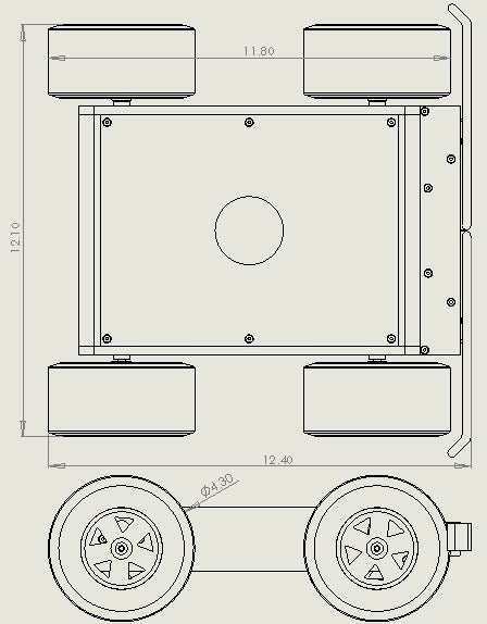 4WD Research Robot Chassis Kit