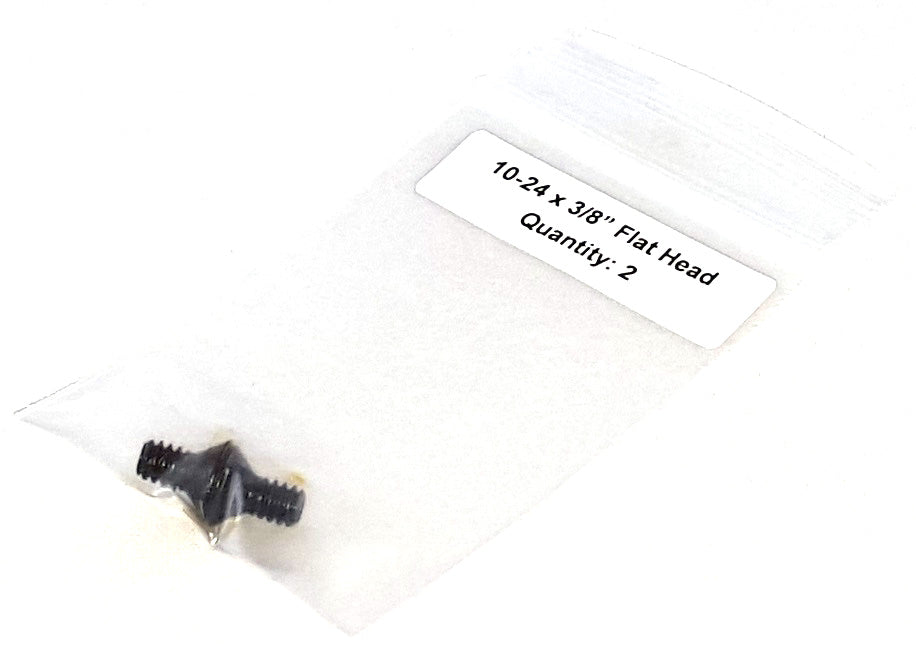 10-24 x 3/8" Flat Head Socket Machine Screws (pack of 2)